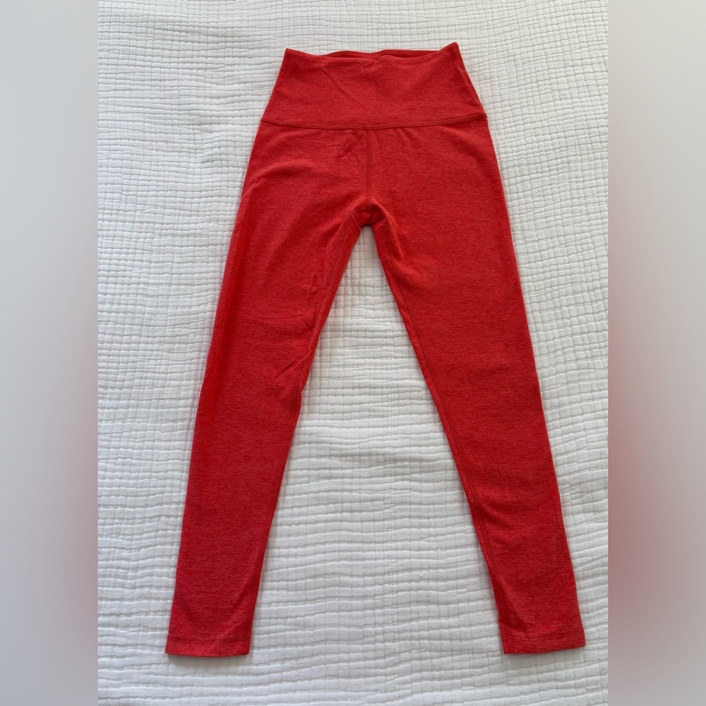 Beyond Yoga Caught in the Midi High Waisted Leggings Orange Size Small